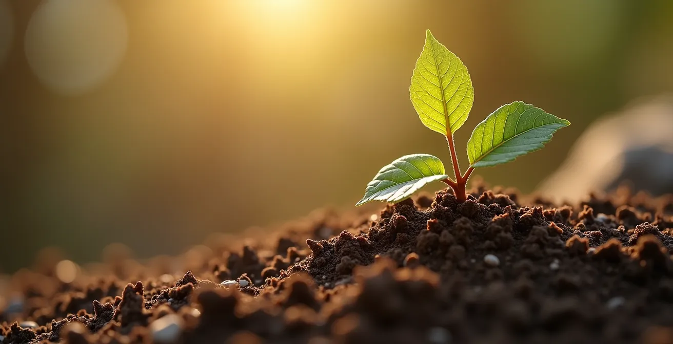 Close-up macro image of rich textures resembling upward growth and prosperity, representing investment value.